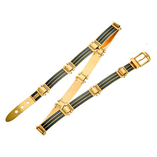 [Fashion] Gucci Gilt-Metal and Enamel Belt, ca. 1970s