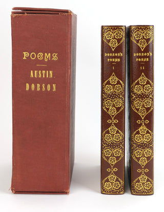 [Fine Binding - The Hampstead Bindery] Dobson, Austin. (1840 - 1921) "Poems on Several Occasions" [2 Vols.]