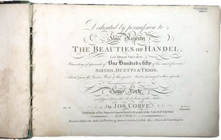 Handel, George Frederic. (1685–1759) The Beauties of Handel, Volume 2 - EX-Étienne-Jean Delécluze