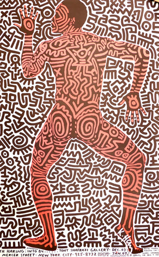 Haring, Keith. (1958 - 1990) [Jones, Bill T.. (b. 1952)] "Keith Haring: Into 84"  - Shafrazi Exhibition Poster SIGNED