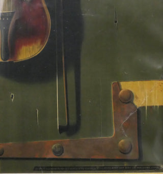 [Violin] Harnett, William. (1848 - 1892) [AFTER] "The Old Violin" -  Chromolithograph, ca. 1887