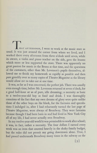 Hart, Moss. (1904–1961) "Act One" Signed First Edition