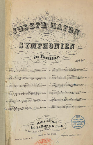 Haydn, Joseph. (1732–1809) Collection of Symphonies in Early Editions