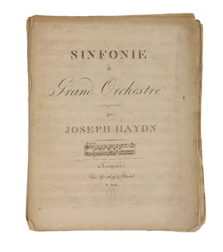 Haydn, Joseph. (1732–1809) Sinfonie à Grand Orchestre  [Symphony No. 52 in C Minor, Hob. I: 2]