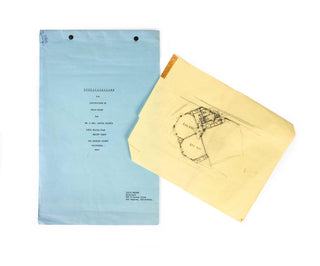 [Heifetz, Jascha. (1901–1987)] Wright Jr., Frank Lloyd. (1890–1978) Original 1961 Architectural Plans for a House for the Heifetz Family