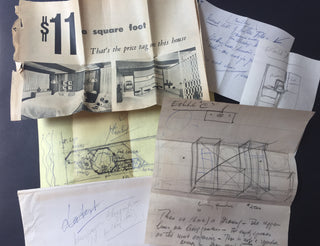 [Heifetz, Jascha. (1901–1987)] Wright Jr., Frank Lloyd. (1890–1978) Original 1961 Architectural Plans for a House for the Heifetz Family