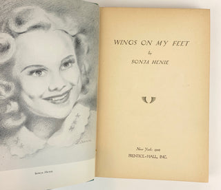 Henie, Sonja. (1912-1969) "Wings on My Feet" - Signed