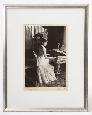 Hepburn, Audrey. (1929–1993) [Daniell, George. (1911–2022)] Audrey Hepburn as Natasha Rostov in the 1956 Paramount production "War and Peace", Rome, 1955