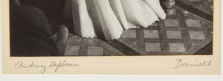 Hepburn, Audrey. (1929–1993) [Daniell, George. (1911–2022)] Audrey Hepburn as Natasha Rostov in the 1956 Paramount production "War and Peace", Rome, 1955