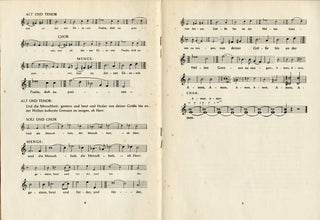 Hindemith, Paul. (1895-1963) "Ite, angeli veloces"  - Signed Partbook