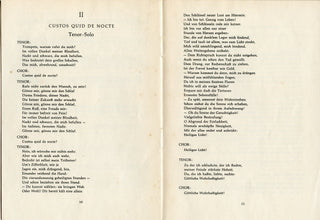 Hindemith, Paul. (1895-1963) "Ite, angeli veloces"  - Signed Partbook