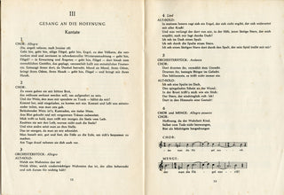 Hindemith, Paul. (1895-1963) "Ite, angeli veloces"  - Signed Partbook