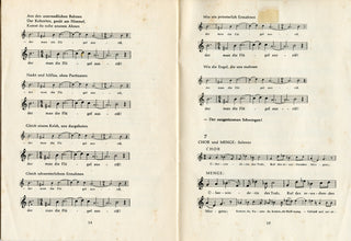 Hindemith, Paul. (1895-1963) "Ite, angeli veloces"  - Signed Partbook