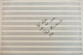 Hindemith, Paul. (1895–1963) Symphony in E flat [First Movement] - Autograph Musical Manuscript