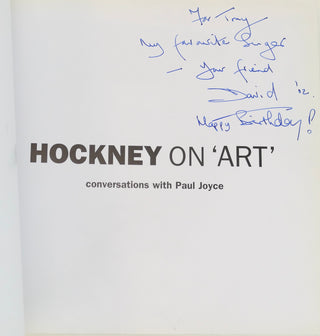 Hockney, David. (b. 1937) [Bennett, Tony. (1926-2023)] Four Hockney Books from the Collection of TONY BENNETT