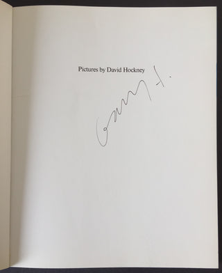 Hockney, David. (b. 1937) Pictures by David Hockney - SIGNED