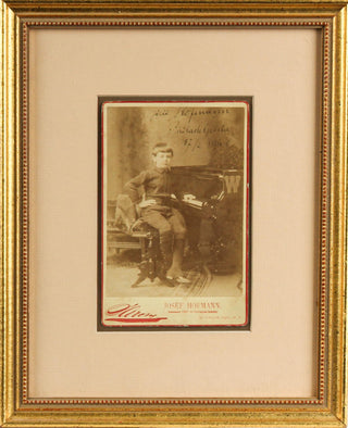 Hofmann, Josef. (1876-1957) Early Signed Cabinet Photograph