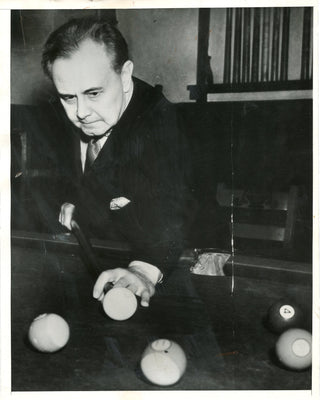 Hofmann, Josef. (1876-1957) Original Photograph, playing Billiards!