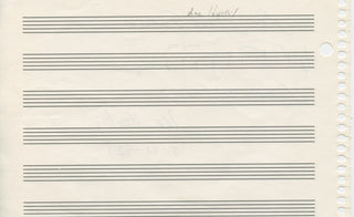 Hoiby, Lee.  (1926–2011) Autograph musical quotation signed
