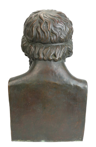 [Homer] 19th Century Bronze Bust Sculpture
