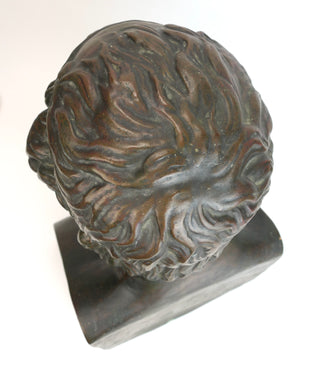[Homer] 19th Century Bronze Bust Sculpture