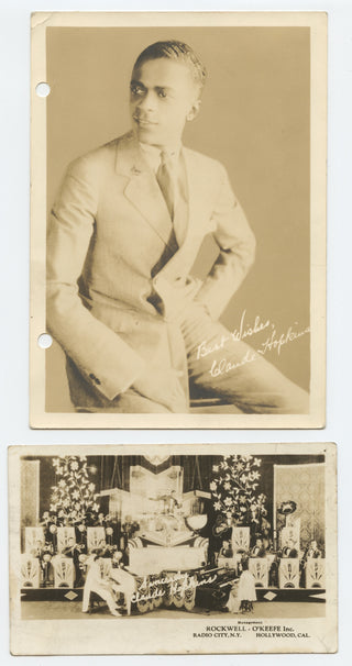 Hopkins, Claude. (1903–1984) Two 1930s Photographs