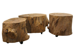 [Hopper, Dennis. (1936 - 2010)] Wooden stump table, Ex-Dennis Hopper