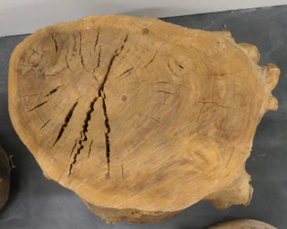 [Hopper, Dennis. (1936 - 2010)] Wooden stump table, Ex-Dennis Hopper