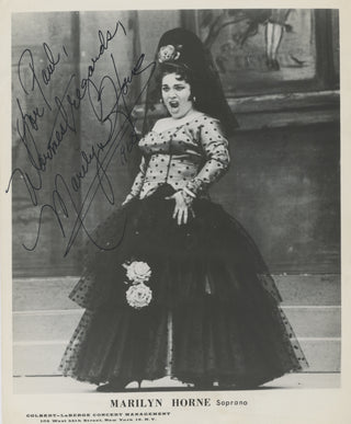 Horne, Marilyn. (b. 1934) Signed Photograph in "Carmen"
