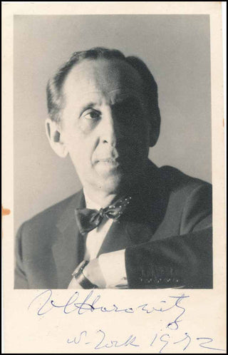 Horowitz, Vladimir. (1903-1989) Signed Photograph