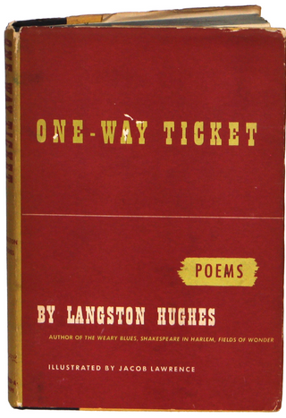 Hughes, Langston. (1901–1967); Lawrence, Jacob. (1917–2000) [Illustrations] [Livingston, Belle. (1875 - 1957)] “One-Way Ticket” - Inscribed to NY's "Speakeasy Queen" Belle Livingston