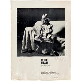 Hujar, Peter. (1934 - 1987) "Portrait of Chloe Finch" - Signed 1981 A. Robert Samuel Gallery Exhibition Poster, view 1