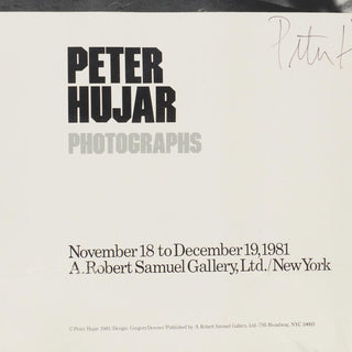 Hujar, Peter. (1934 - 1987) "Portrait of Chloe Finch" - Signed 1981 A. Robert Samuel Gallery Exhibition Poster, view 4