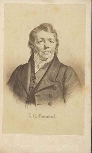 Hummel, Johann Nepomuk. (1778–1837) Carte de Visite Portrait