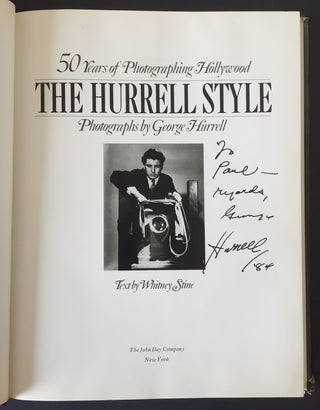 Hurrell, George. (1904-1992) [Stine, Whitney.] The Hurrell Style: 50 Years of Photographing Hollywood - SIGNED
