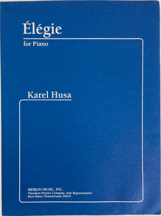 Husa, Karel. (1921–2016) "Élégie" - Signed Score
