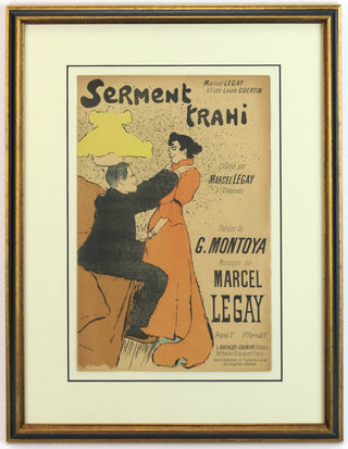 Ibels, Henri-Gabriel. (1867–1936) Collection of Framed Original Sheet Music Cover Illustrations, ca. 1890s