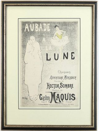 Ibels, Henri-Gabriel. (1867–1936) Collection of Framed Original Sheet Music Cover Illustrations, ca. 1890s