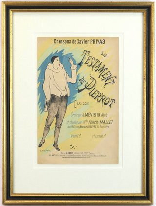 Ibels, Henri-Gabriel. (1867–1936) Collection of Framed Original Sheet Music Cover Illustrations, ca. 1890s