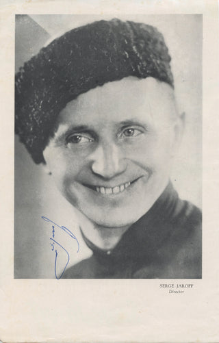 Jaroff, Serge. (1896-1985) Signed Photograph