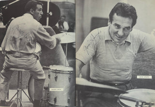 [Jazz at the Philharmonic] Fitzgerald, Ella. (1917–1996) & Gillespie, Dizzy. (1917–1993) & Krupa, Gene. (1909–1973) & Peterson, Oscar. (1925–2007) & Rich, Buddy. (1917–1987) & Young, Lester. (1909–1959) 16th National Tour Program [Fall 1955] - SIGNED