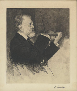 [Joachim, Joseph. (1831-1907]) Schmutzer, Ferdinand. (1870 - 1928) Original Portrait Etching