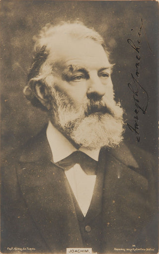 Joachim, Joseph.  (1831-1907) Signed Postcard Photograph