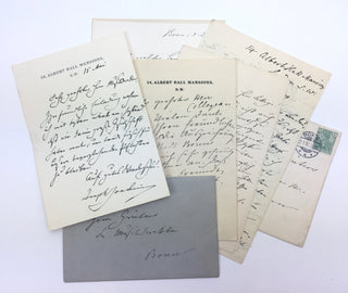 Joachim, Joseph. (1831–1907) [Grüters, Hugo. (1851–1928)] Group of Autograph Letters Signed