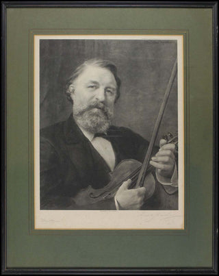 Joachim, Joseph. (1831-1907) & Alma-Tadema, Lawrence. (1836–1912) Signed Lithograph Portrait