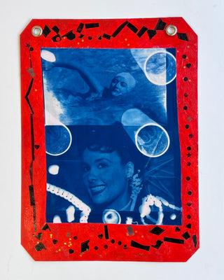 Koestenbaum, Wayne (b. 1958) Joan Crawford and Lena Horne Cyanotype Assemblage, 2025