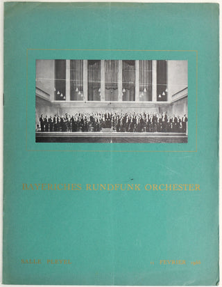 Jochum, Eugen. (1902–1987) Signed Photograph in Concert Program