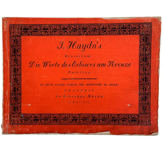 Haydn, Joseph. (1732–1809) Die Worte des Erlœsers am Kreuz [The Seven Last Words of Our Saviour on the Cross] [Hob. XX/2]