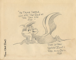 Jones, Chuck. (American, 1912-2002) Original Drawing of Pepé Le Pew