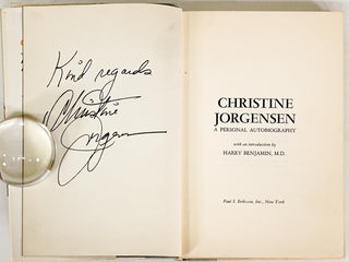 Jorgensen, Christine. (1926–1989) Christine Jorgensen: A Personal Autobiography - SIGNED